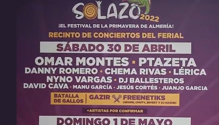 El festival Solazo Fest vuelve a Almería