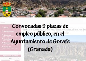 plazas empleo Gorafe Granada