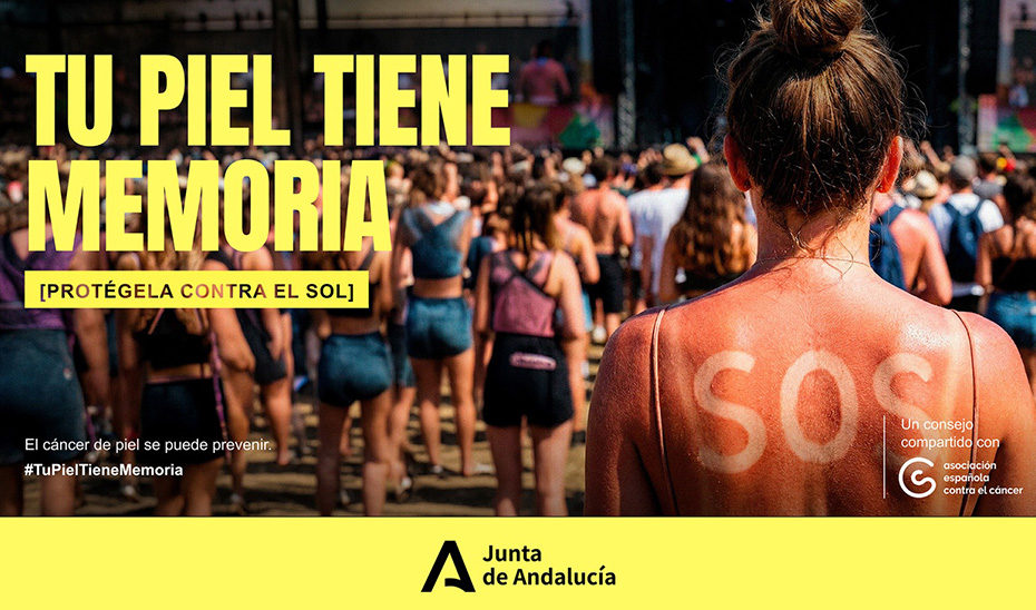 Imagen de la campa&ntilde;a 'Tu piel tiene memoria'.